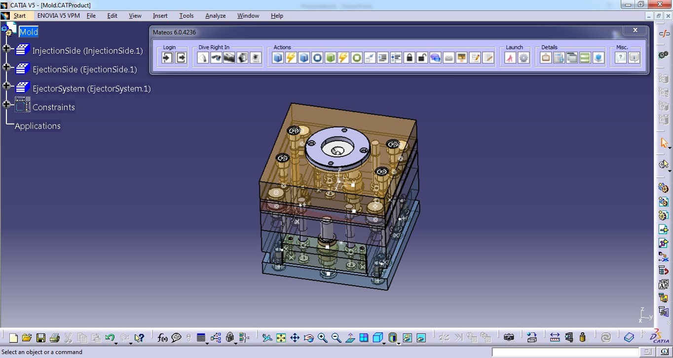 CATIA Mateos Integration Bar